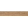 Mexen Wood Ville Brown glazed rectified stoneware sample. G1, wood-like floor-wall tile, carving - TL613-02-S