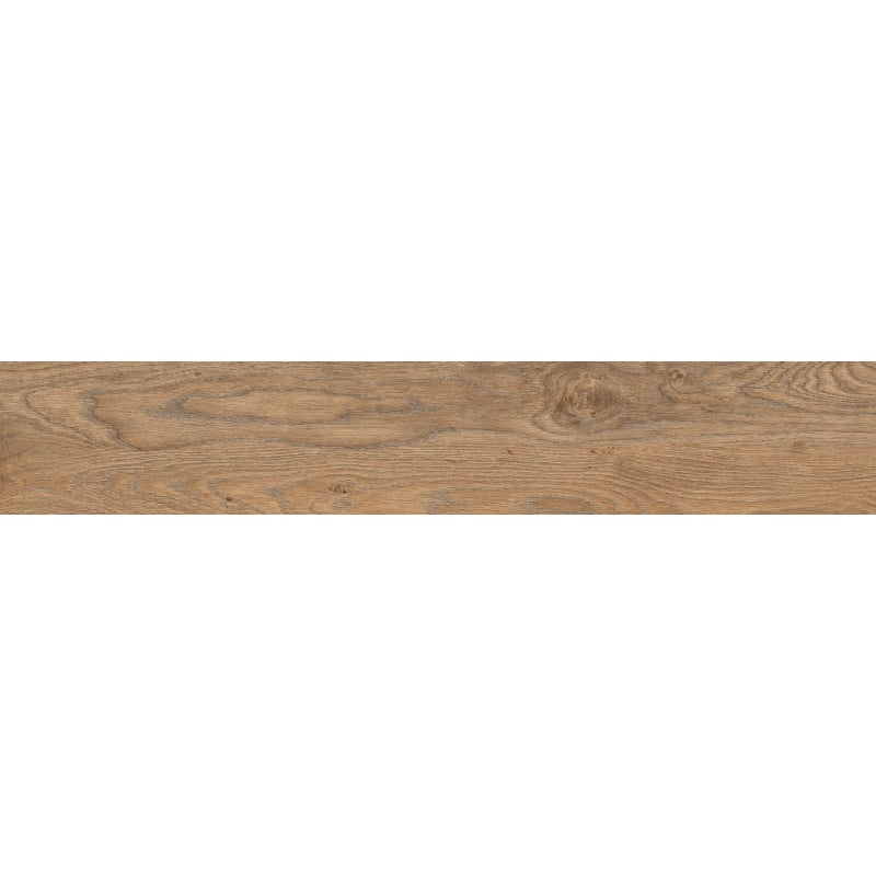 Mexen Wood Ville Brown glazed rectified stoneware sample. G1, wood-like floor-wall tile, carving - TL613-02-S