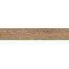 Mexen Wood Ville Brown glazed rectified stoneware sample. G1, wood-like floor-wall tile, carving - TL613-02-S