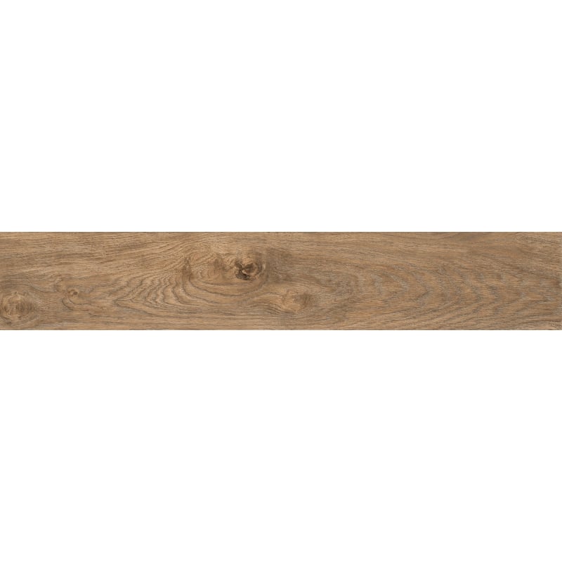 Mexen Wood Ville Brown glazed rectified stoneware sample. G1, wood-like floor-wall tile, carving - TL613-02-S