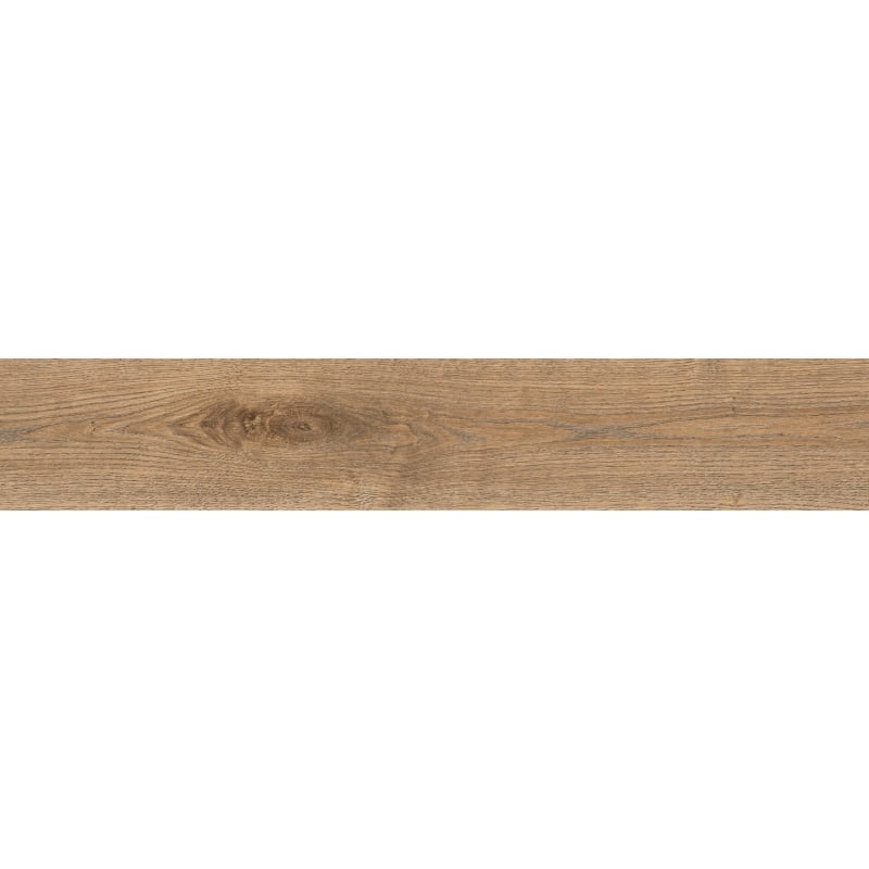 Mexen Wood Ville Brown glazed rectified stoneware sample. G1, wood-like floor-wall tile, carving - TL613-02-S