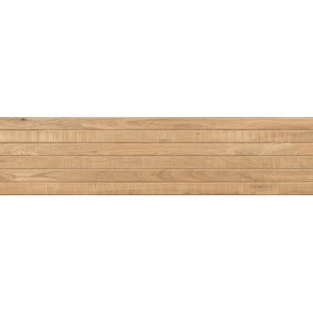 Mexen Western Wood Almond glazed rectified stoneware tile sample G1, wood-like wall tile, matte - TL702-50-S