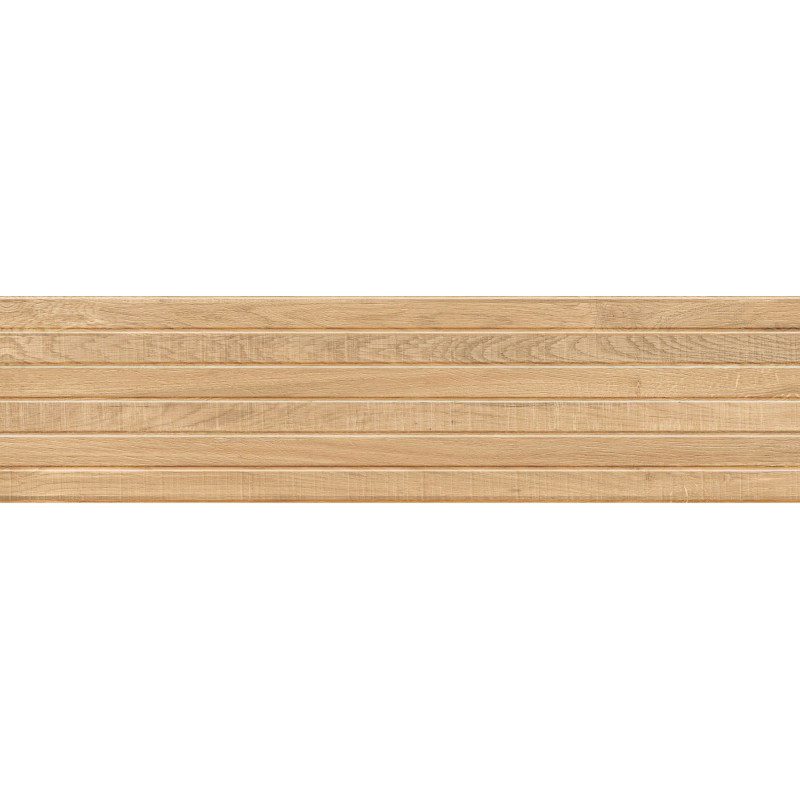 Mexen Western Wood Beige sample of glazed rectified porcelain tile G1, wood-like wall tile, matte - TL702-55-S