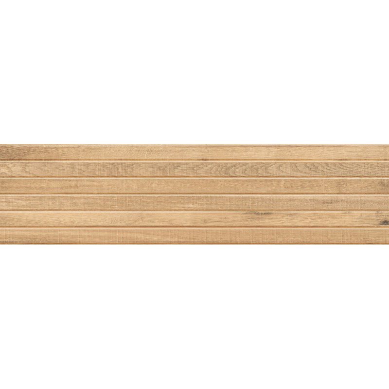 Mexen Western Wood Beige sample of glazed rectified porcelain tile G1, wood-like wall tile, matte - TL702-55-S