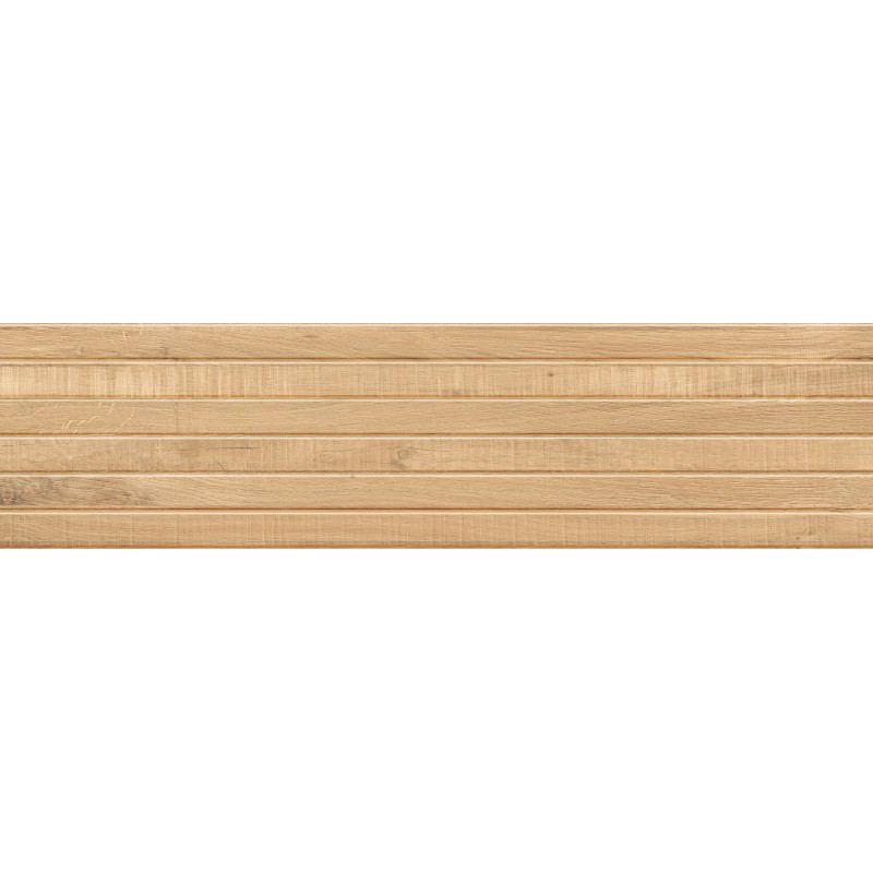 Mexen Western Wood Beige sample of glazed rectified porcelain tile G1, wood-like wall tile, matte - TL702-55-S
