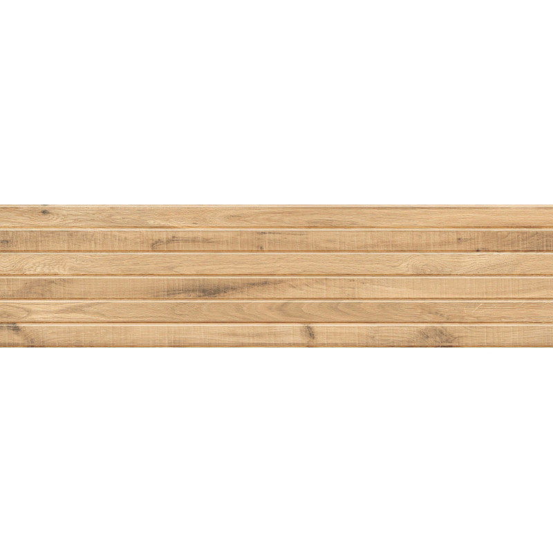 Mexen Western Wood Beige sample of glazed rectified porcelain tile G1, wood-like wall tile, matte - TL702-55-S