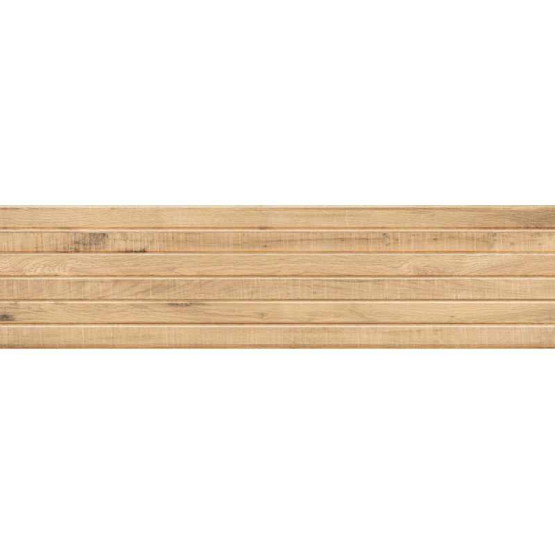 Mexen Western Wood Beige sample of glazed rectified porcelain tile G1, wood-like wall tile, matte - TL702-55-S