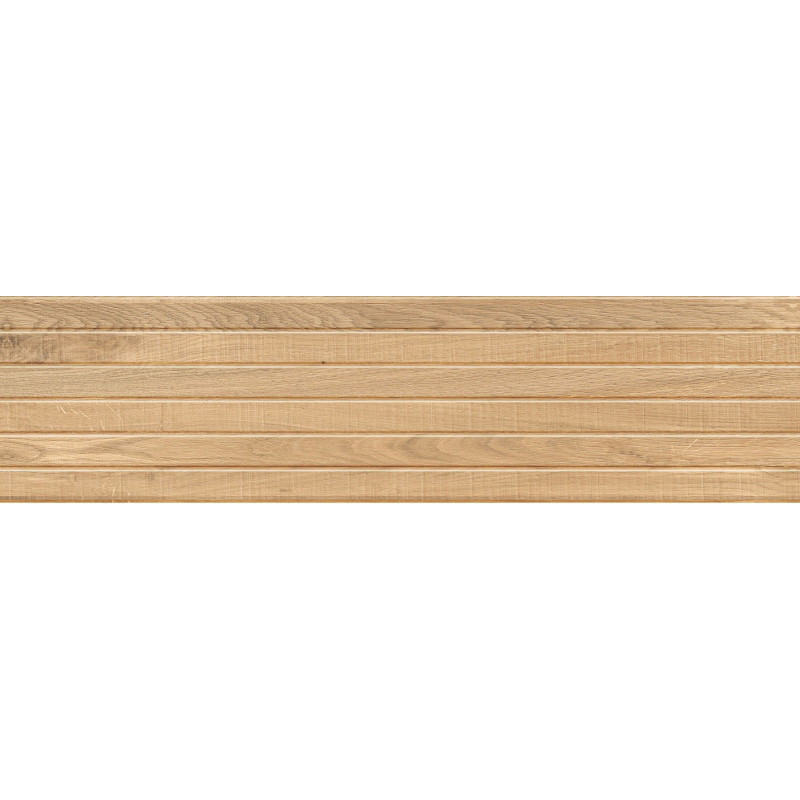 Mexen Western Wood Beige sample of glazed rectified porcelain tile G1, wood-like wall tile, matte - TL702-55-S