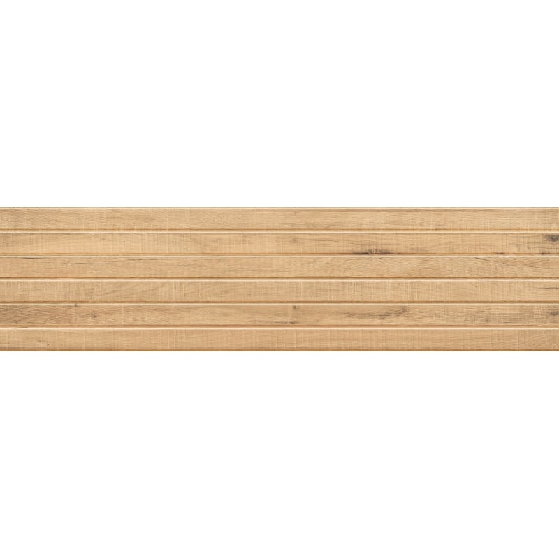 Mexen Western Wood Beige sample of glazed rectified porcelain tile G1, wood-like wall tile, matte - TL702-55-S