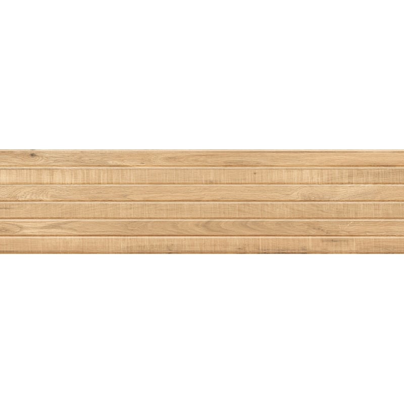 Mexen Western Wood Beige sample of glazed rectified porcelain tile G1, wood-like wall tile, matte - TL702-55-S