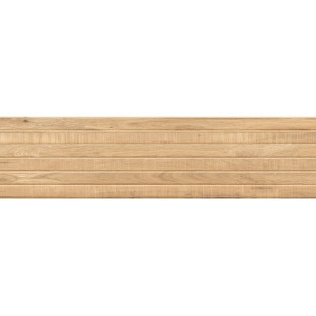 Mexen Western Wood Beige sample of glazed rectified porcelain tile G1, wood-like wall tile, matte - TL702-55-S