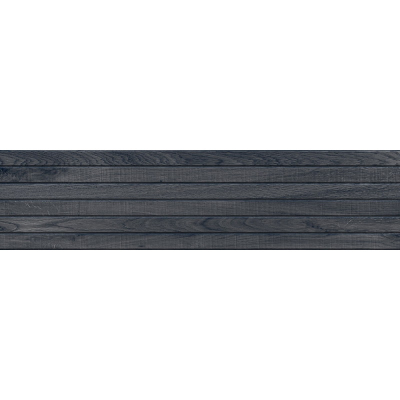 Mexen Western Wood Black glazed rectified gres sample G1, wood-like wall tile, matte - TL702-58-S