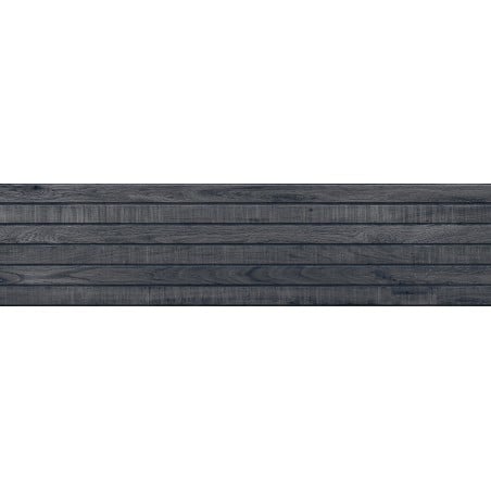 Mexen Western Wood Black glazed rectified gres sample G1, wood-like wall tile, matte - TL702-58-S
