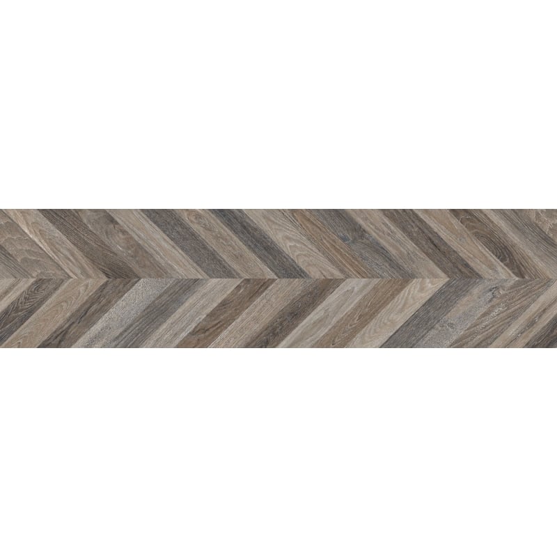 Mexen Native Black sample of glazed rectified porcelain stoneware G1, wood-like floor-wall tile, carving - TL704-00-S