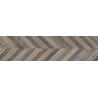 Mexen Native Black sample of glazed rectified porcelain stoneware G1, wood-like floor-wall tile, carving - TL704-00-S