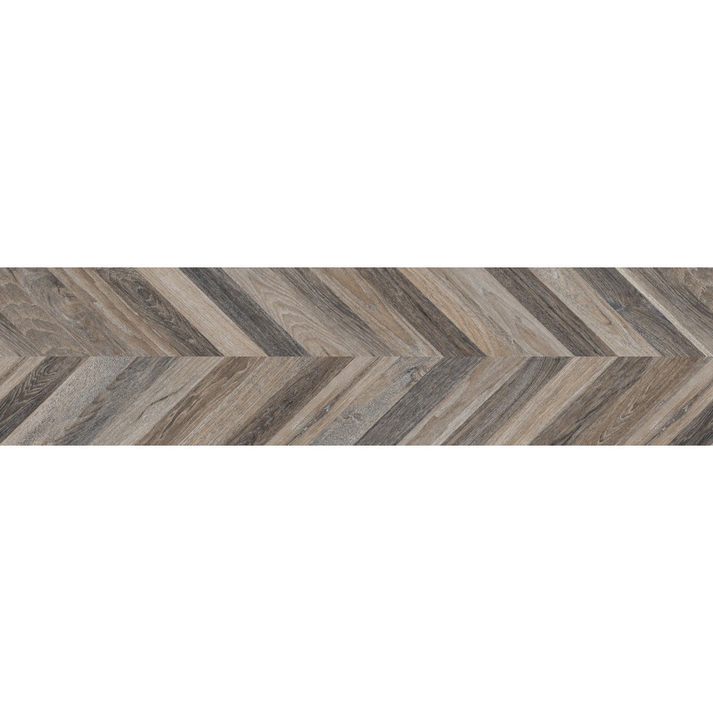Mexen Native Black sample of glazed rectified porcelain stoneware G1, wood-like floor-wall tile, carving - TL704-00-S