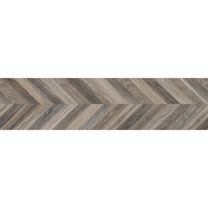 Mexen Native Black sample of glazed rectified porcelain stoneware G1, wood-like floor-wall tile, carving - TL704-00-S
