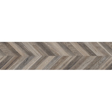 Mexen Native Black sample of glazed rectified porcelain stoneware G1, wood-like floor-wall tile, carving - TL704-00-S