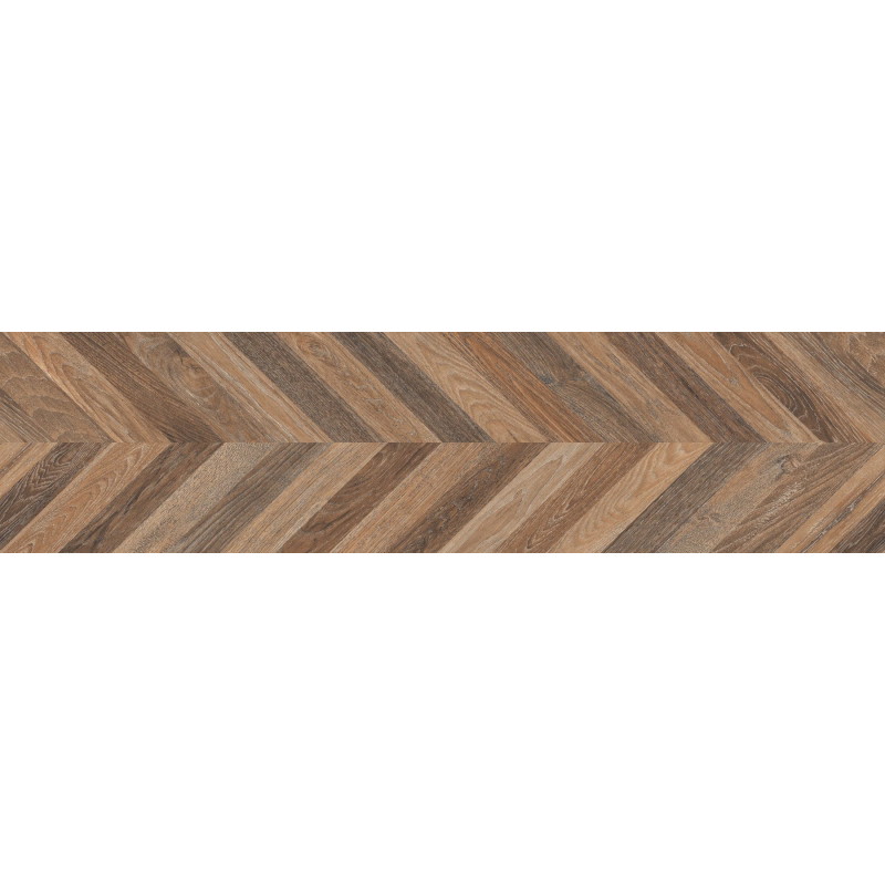 Mexen Native Brown glazed rectified gres sample G1, wood-like floor-wall tile, carving - TL704-01-S