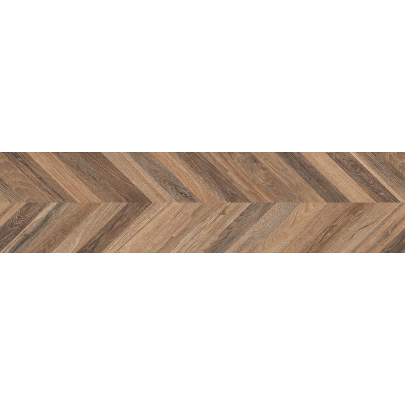 Mexen Native Brown glazed rectified gres sample G1, wood-like floor-wall tile, carving - TL704-01-S