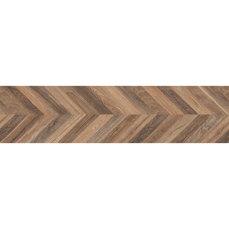 Mexen Native Brown glazed rectified gres sample G1, wood-like floor-wall tile, carving - TL704-01-S