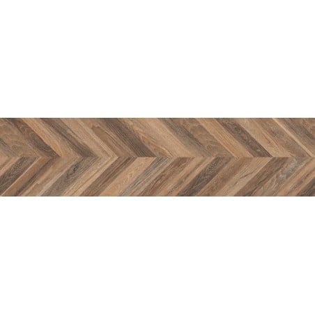 Mexen Native Brown glazed rectified gres sample G1, wood-like floor-wall tile, carving - TL704-01-S
