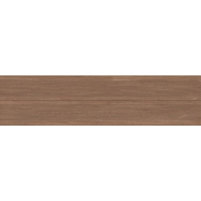 Mexen Prestige Wood Brown sample of rectified glazed gres tile, wood-like wall tile, matte - TL706-50-S