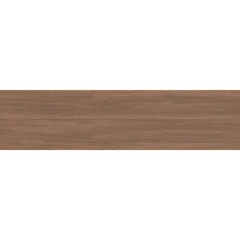 Mexen Prestige Wood Brown sample of rectified glazed gres tile, wood-like wall tile, matte - TL706-50-S