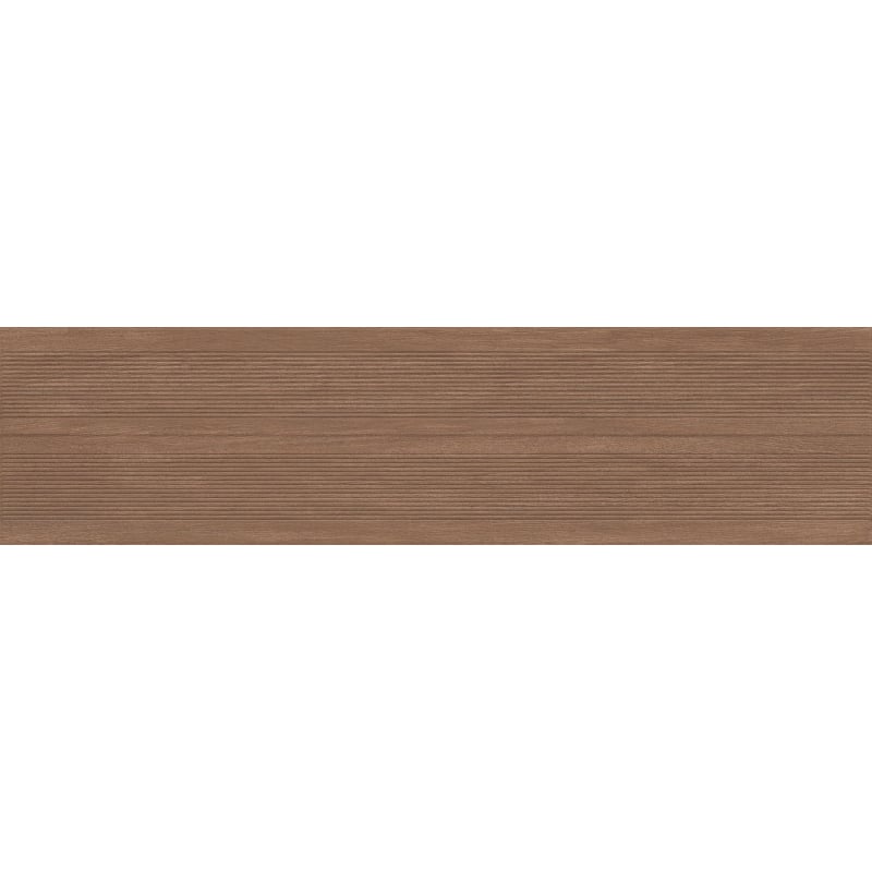 Mexen Prestige Wood Brown sample of rectified glazed gres tile, wood-like wall tile, matte - TL706-50-S