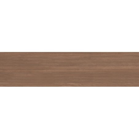 Mexen Prestige Wood Brown sample of rectified glazed gres tile, wood-like wall tile, matte - TL706-50-S