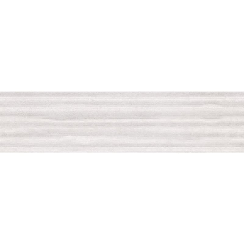Mexen Oryol Liner White glazed rectified porcelain stoneware sample, wall tile, carving - TL708-50-S