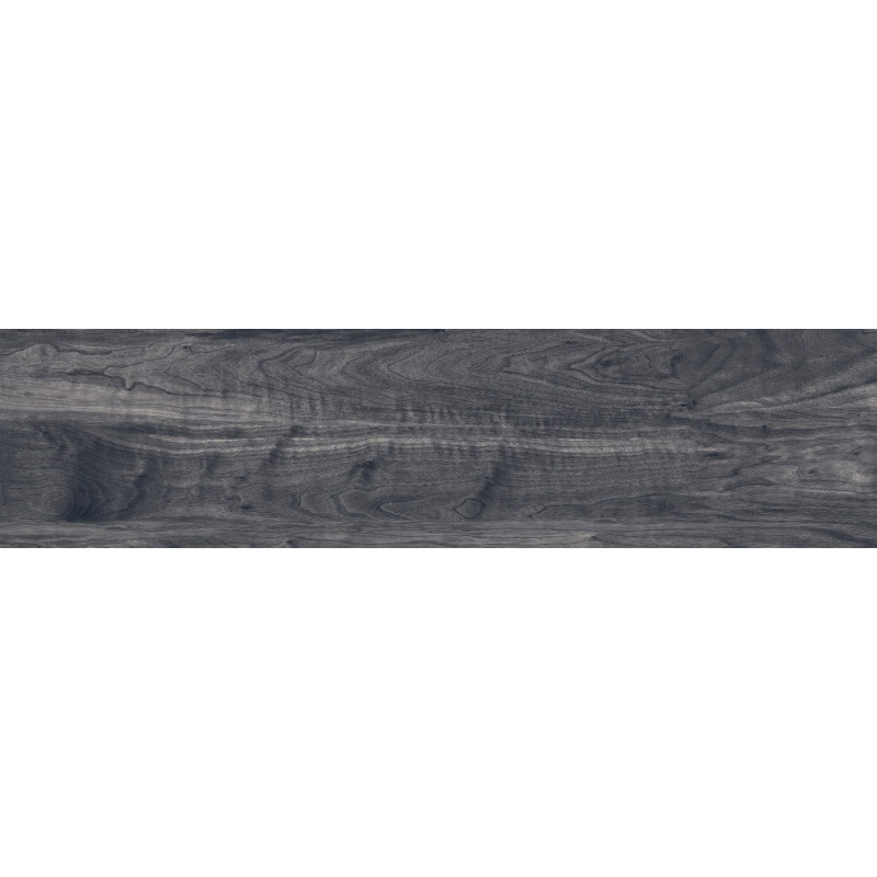 Mexen Riga Black sample of rectified glazed stoneware tile G1, wood-like floor-wall tile, matte - TL713-00-S