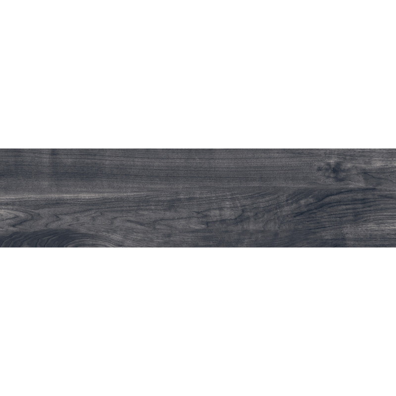Mexen Riga Black sample of rectified glazed stoneware tile G1, wood-like floor-wall tile, matte - TL713-00-S