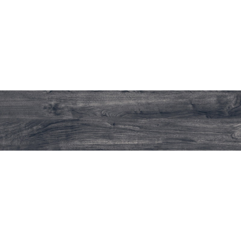 Mexen Riga Black sample of rectified glazed stoneware tile G1, wood-like floor-wall tile, matte - TL713-00-S