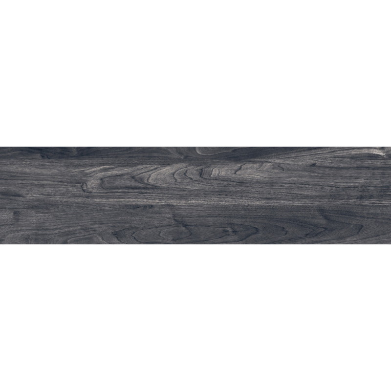 Mexen Riga Black sample of rectified glazed stoneware tile G1, wood-like floor-wall tile, matte - TL713-00-S