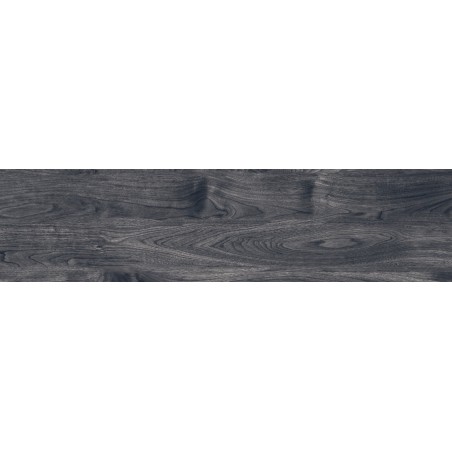 Mexen Riga Black sample of rectified glazed stoneware tile G1, wood-like floor-wall tile, matte - TL713-00-S