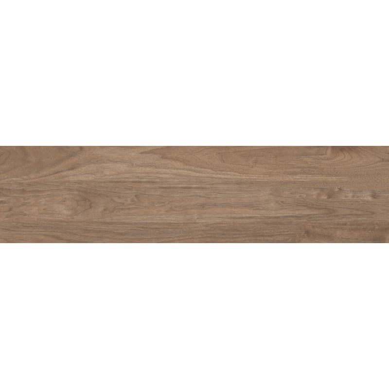 Mexen Riga Brown glazed rectified porcelain stoneware sample, wood-like floor-wall tile, matte - TL713-01-S