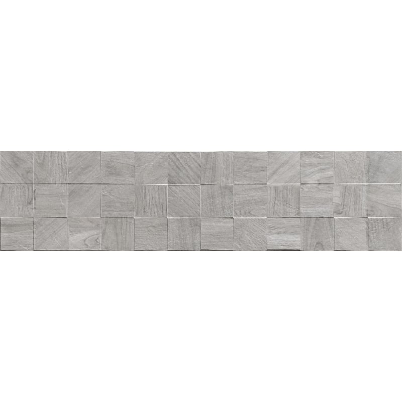 Mexen Riga Lyon Grey glazed rectified stoneware sample G1, wood-like wall tile, matte - TL713-54-S