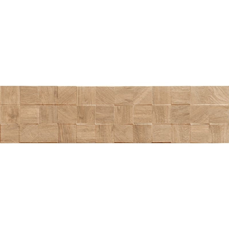 Mexen Riga Lyon Honey glazed rectified porcelain stoneware sample, wood-like wall tile, matte - TL713-56-S