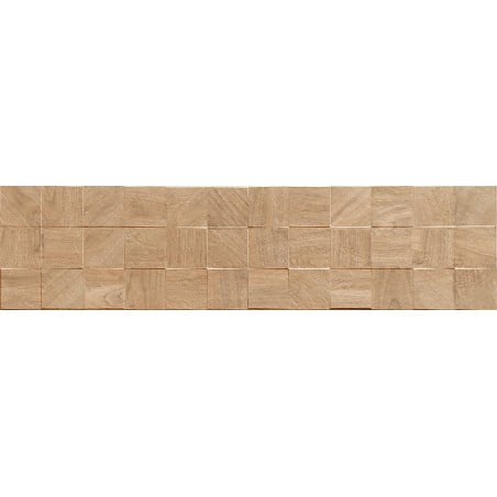 Mexen Riga Lyon Honey glazed rectified porcelain stoneware sample, wood-like wall tile, matte - TL713-56-S