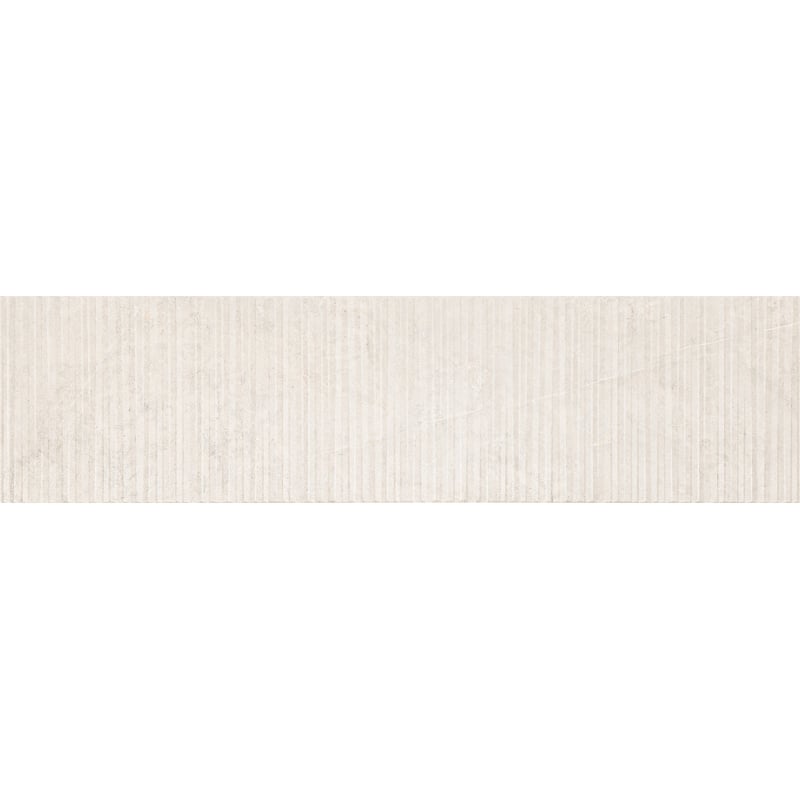 Mexen Flamingo Mayolica Bianco glazed rectified G1 sample, wall tile, carving - TL715-50-S