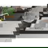 Mexen Andres 1.5-compartment granite sink with a drip tray and kitchen mixer tap Rita, White - 6515-20-670300-20