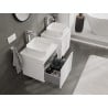 Mexen Orio bathroom cabinet under-sink 50 cm with countertop, 1 drawer, matte white - 91A10-05047-1-BFC01