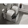 Mexen Orio bathroom cabinet under sink 50 cm with countertop, 1 drawer, matte grey - 91A10-05047-1-BFC62