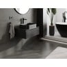 Mexen Orio bathroom cabinet for washbasin 70 cm with countertop, 1 drawer, black matte - 91A10-07023-1-BFC71