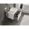 Mexen Orio bathroom cabinet for sink, 70 cm with countertop, 1 drawer, white matt - 91A10-07047-1-BFC01