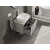 Mexen Orio bathroom cabinet for washbasin 70 cm with countertop, 1 drawer, grey matt - 91A10-07047-1-BFC62