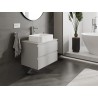 Mexen Orio bathroom cabinet under the washbasin 70 cm with countertop, 2 drawers, grey matte - 91A10-07047-2-BFFC62