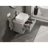Mexen Orio bathroom cabinet under the washbasin 70 cm with countertop, 2 drawers, grey matte - 91A10-07047-2-BFFC62