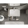Mexen Orio bathroom cabinet under the washbasin 70 cm with countertop, 2 drawers, grey matte - 91A10-07047-2-BFFC62